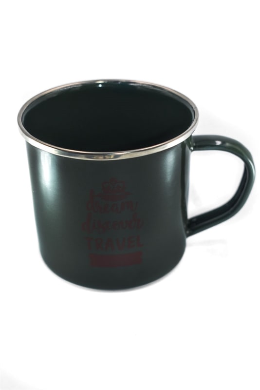 Campfire Coffee Mug /w Cork Lid - Green