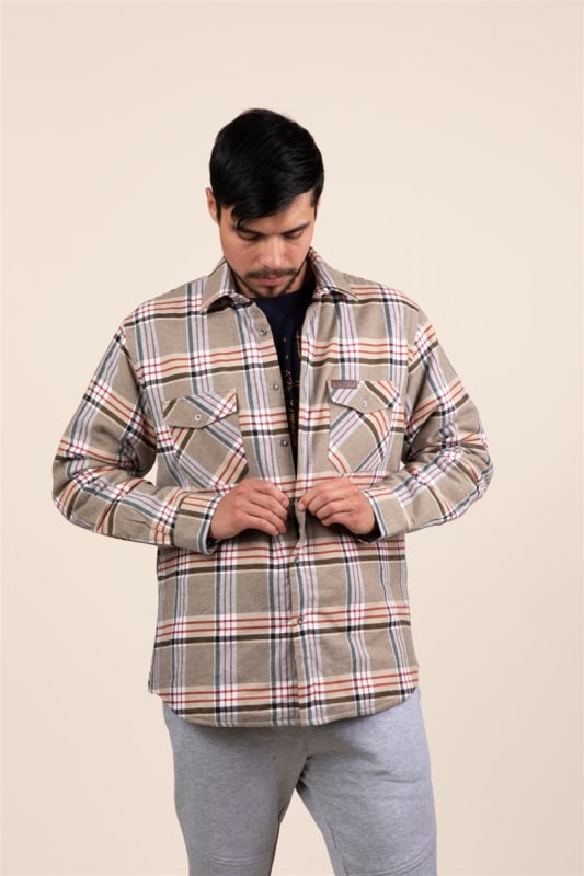 M's Fjord Insulated Shirt Jacket - Hazel Wood Plaid