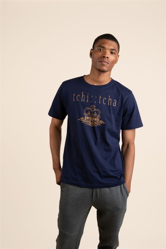 M's Distressed TCHi::TCHA Classic Tee  - Navy