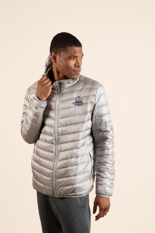 M's Crestone Peak Packable Puffer Hoodie - Silver