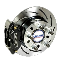 Strange Engineering Pro Series Rear Brake Kit For H1147 Ends with 2.500" Brake Offset                                                       With Slotted Rotors, Four Piston Calipers & Soft Metallic Pads