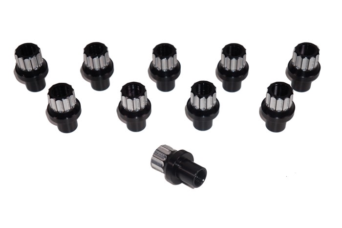 Billet Aluminum Lug Nut (.75.) 14MM - Two Tone Black