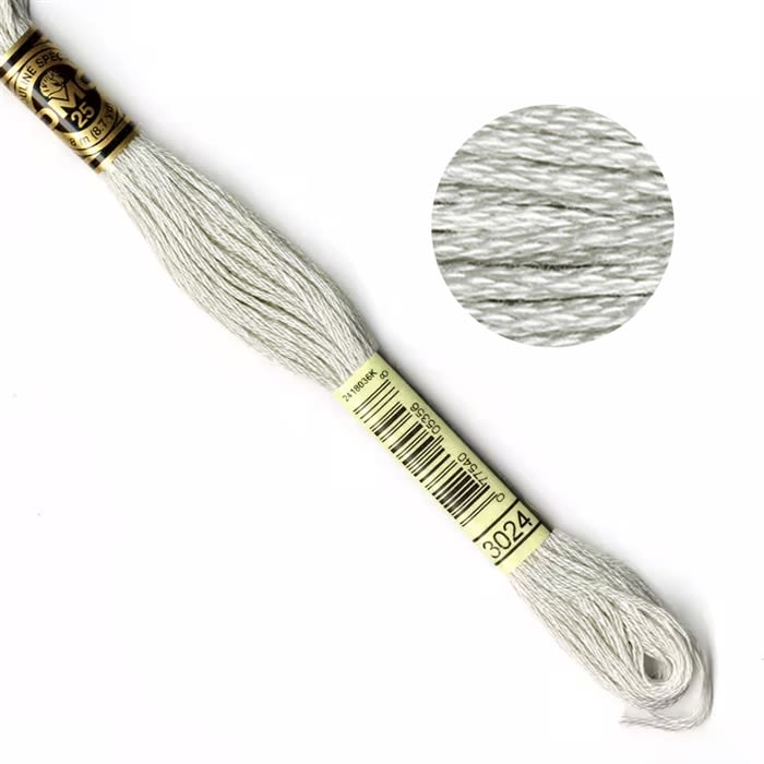 DMC Embroidery Floss - Heather White (3024)