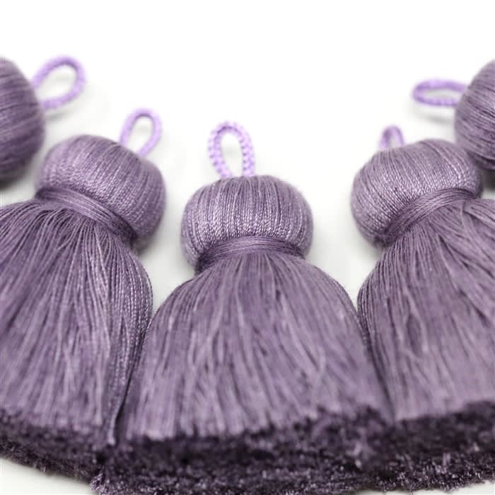 J52 Heather Purple Tassel