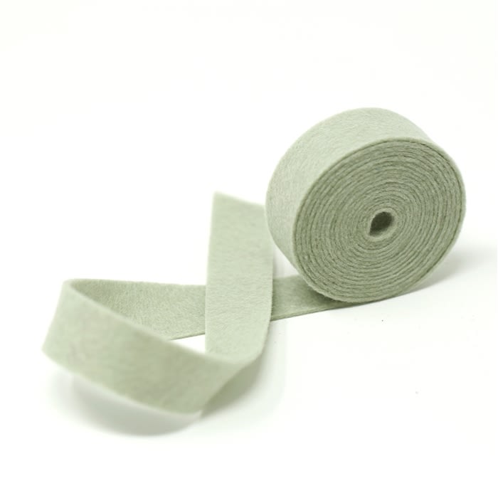 Mineral Green Wool Felt Ribbon