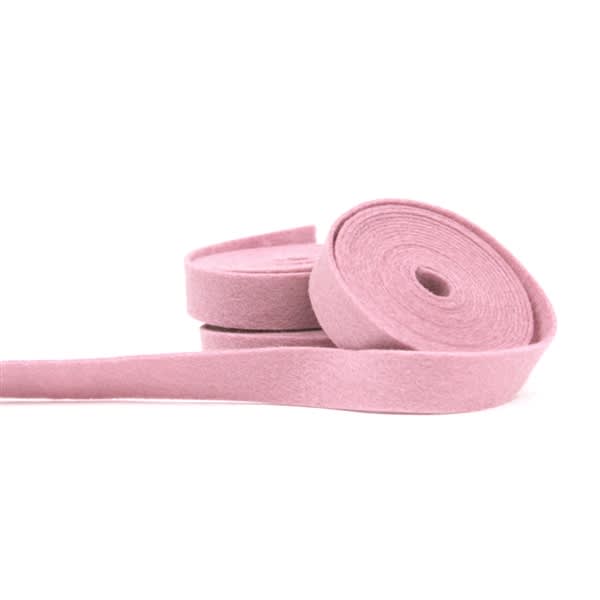 Pink Crystal Wool Felt Ribbon