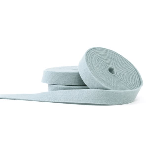 Silver Wool Felt Ribbon