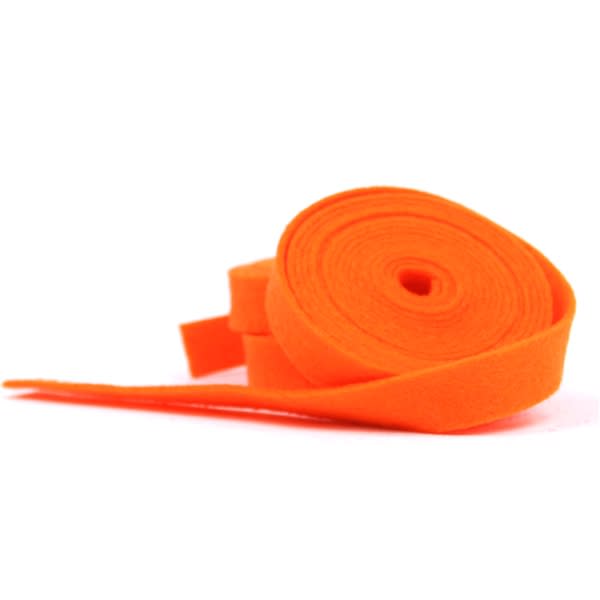 Tangelo Wool Felt Ribbon