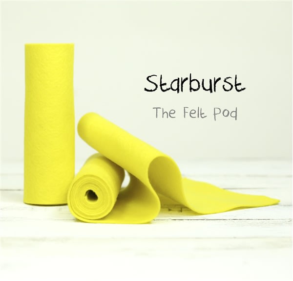 Light Yellow Wool Felt Roll