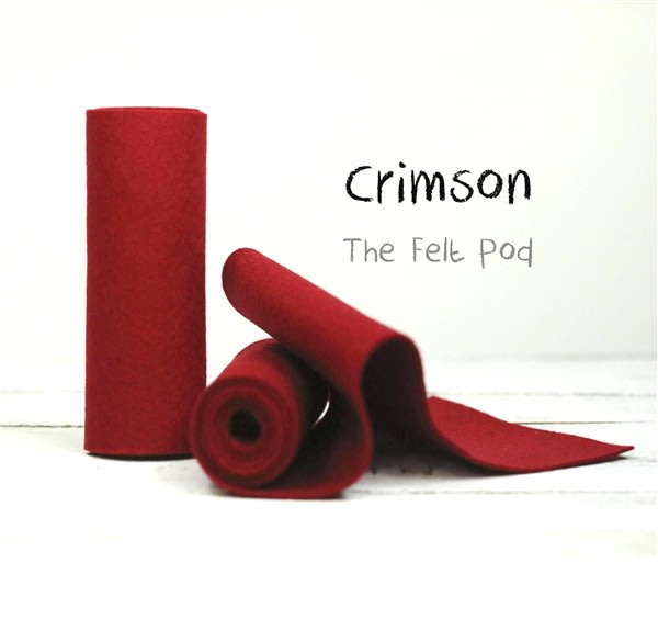 Crimson Red Felt