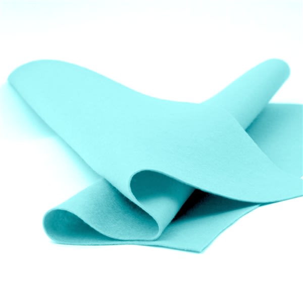 Celeste Wool Felt Sheet, Tiffany Blue Wool Felt