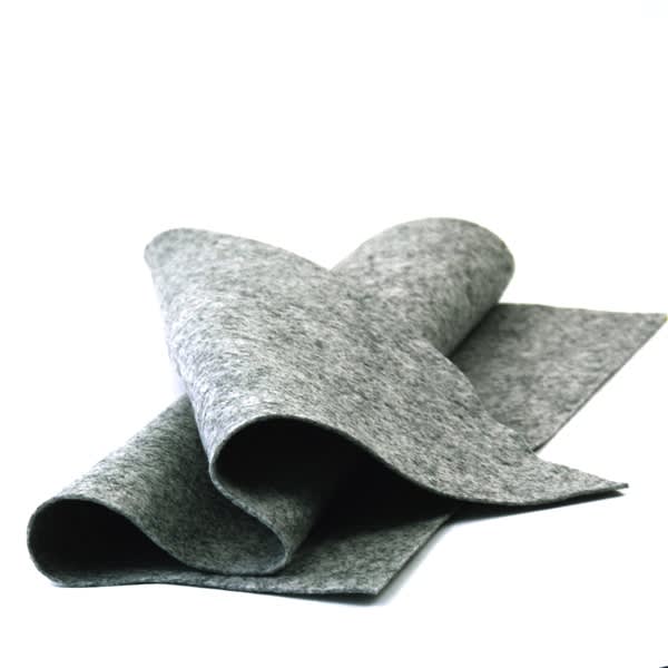 Heather Dark Gray Wool Felt Sheet: 100% Wool Felt