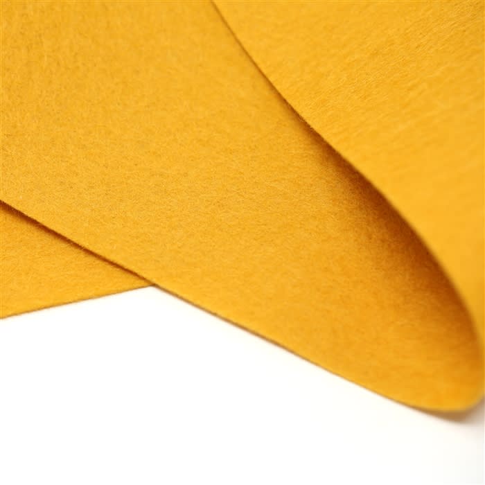 YELLOW Wool Blend Felt 40% wool 250g/m