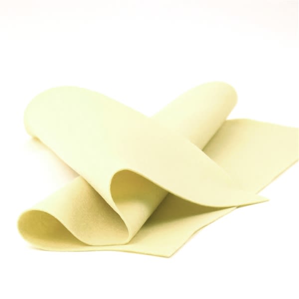 Light Yellow Wool Felt Roll