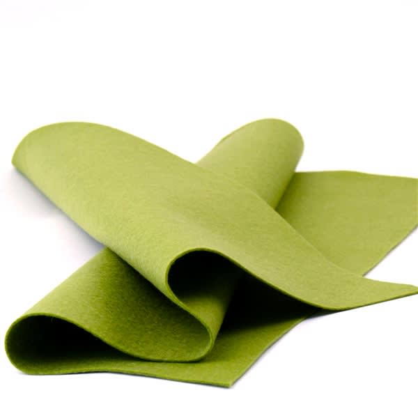 Thick Felt // Conifer Green // 3mm Merino Wool Felt Sheets, Bag