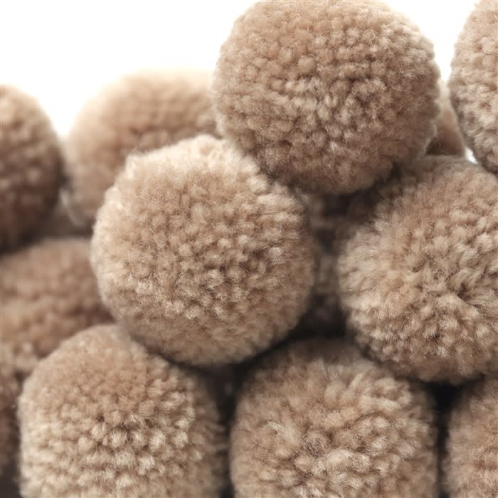 Pom-Poms .5 100/PKG Brown