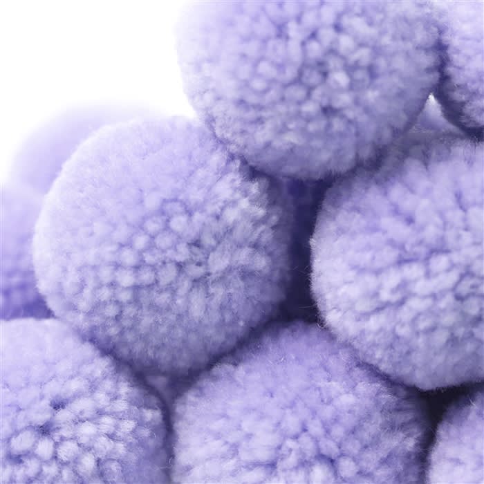 Yarn pom poms, yarn poms, garland poms, P50 Evening Lavender