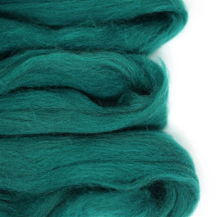 Wool Roving - 12. Oasis Blue