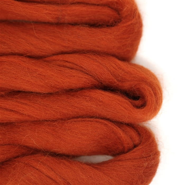 Wool Roving - 30. Terracotta