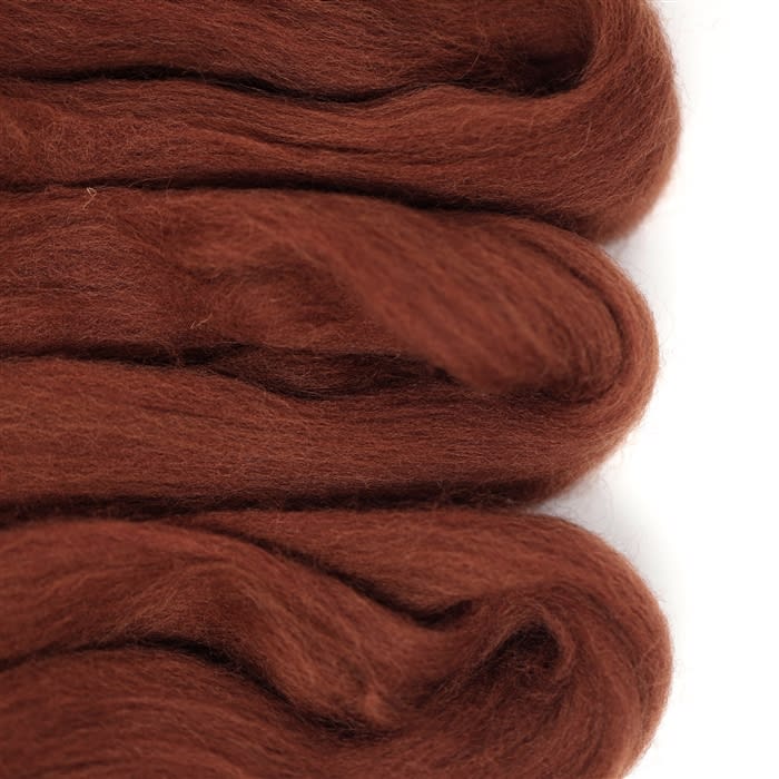 Wool Roving - 31. Chestnut