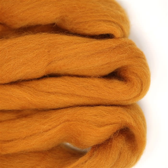 MERINO WOOL ROVING - BRONZE