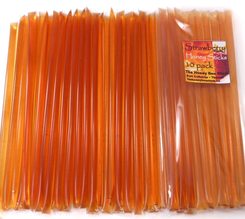Strawberry HONEY STICKS, 10 pack