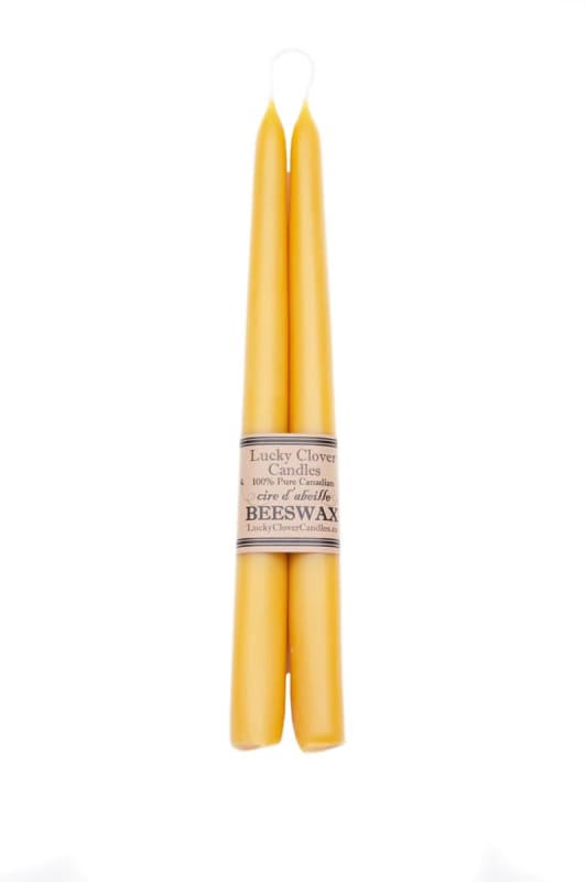 Classically shaped Handmade Beeswax Tapers