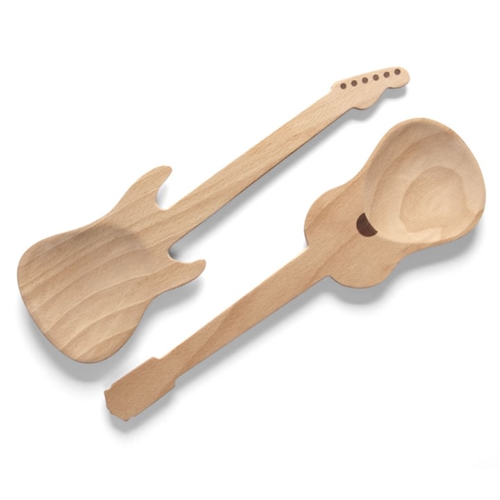Guitar Salad Serving Spoon Guitar Salad Serving Spoon