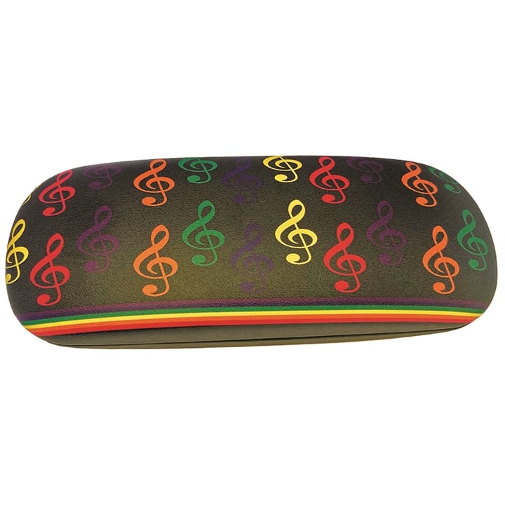 Rainbow Treble Clef Glasses Case @ The Music Stand
