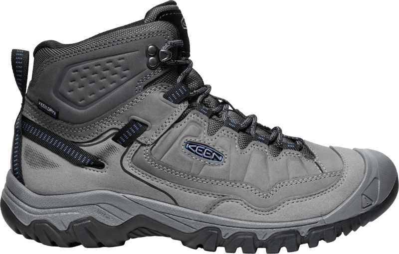 Keen Men's Targhee IV Mid Waterproof Hiking Boot (Steel Grey/Coronet Blue) - 1029826