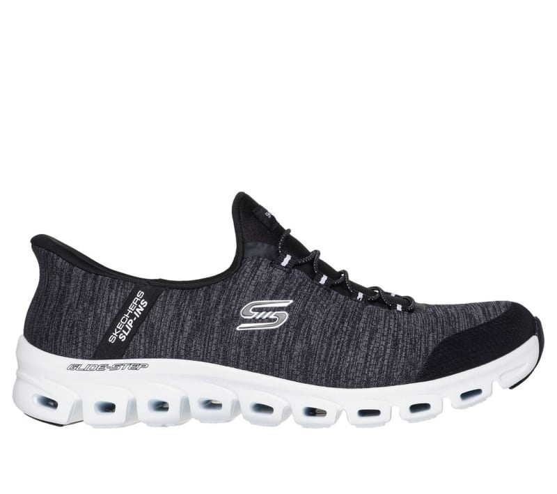 Skechers Women's Glide-Step Slip-Ins (Black/White) - 104546-BKW