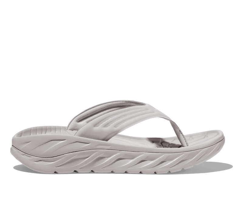 Hoka Men's Ora Recovery Flip Flop (Lunar Rock/White) - 1117910-LRWH