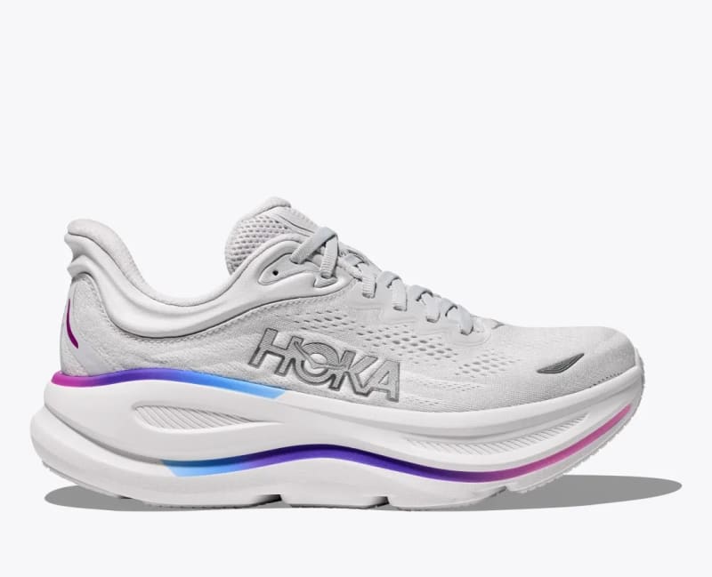 Hoka Women's Bondi 9 (Cosmic Grey/White) - 1162012-CYWH