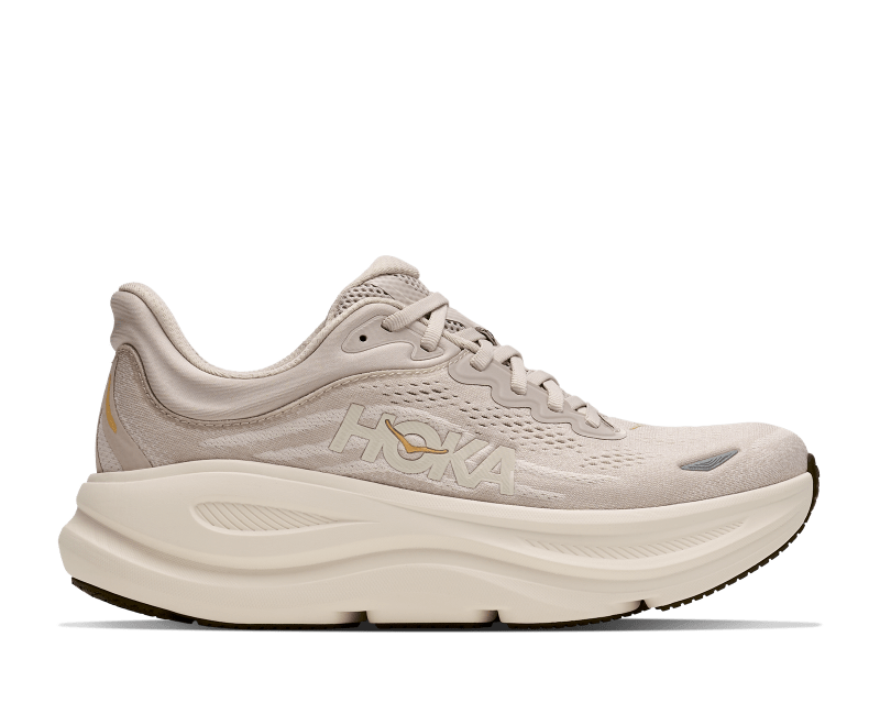 Hoka Women's Bondi 9 (River Rock Grey/Alabaster) - 1162012-RRCK