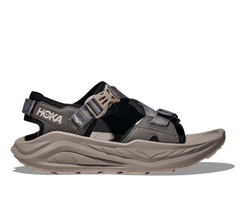 Hoka Men's Infini Hike Sandal (Black/Cement) - 1162570-BCMN