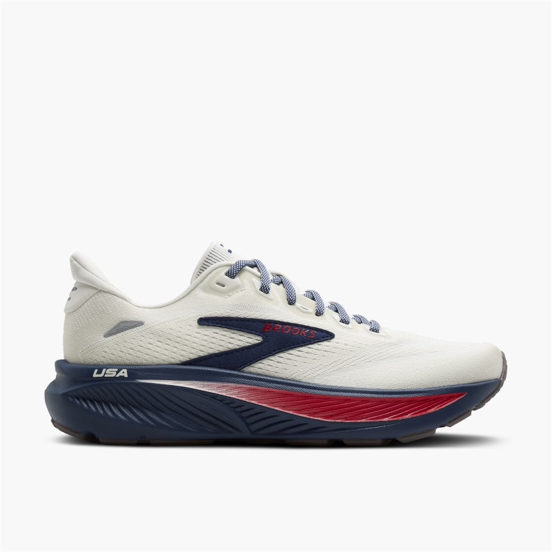 Brooks Women's Ghost 18 USA (Coconut/Red/Blue) - 120482-231