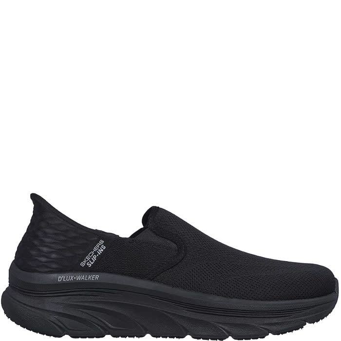 Skechers Men's D'Lux Walker Slip-Ins (Solid Black) - 232455-BBK