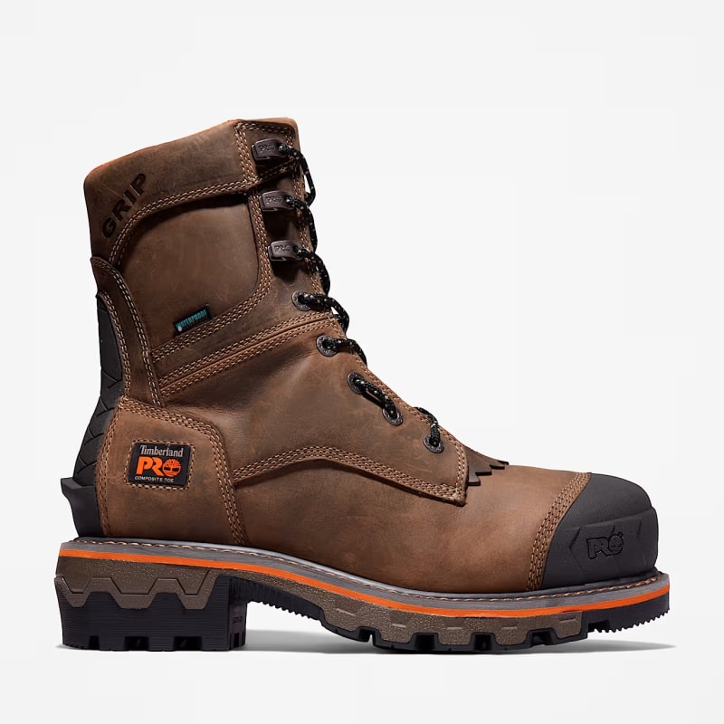 Timberland PRO Boondock HD 8" Logger Waterproof Work Boot (Composite Toe) - A29G9