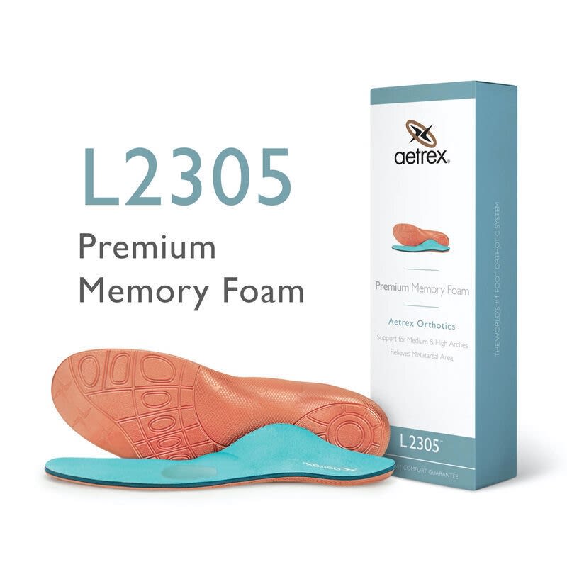 Aetrex Men's L2305 Premium Memory Foam Orthotics