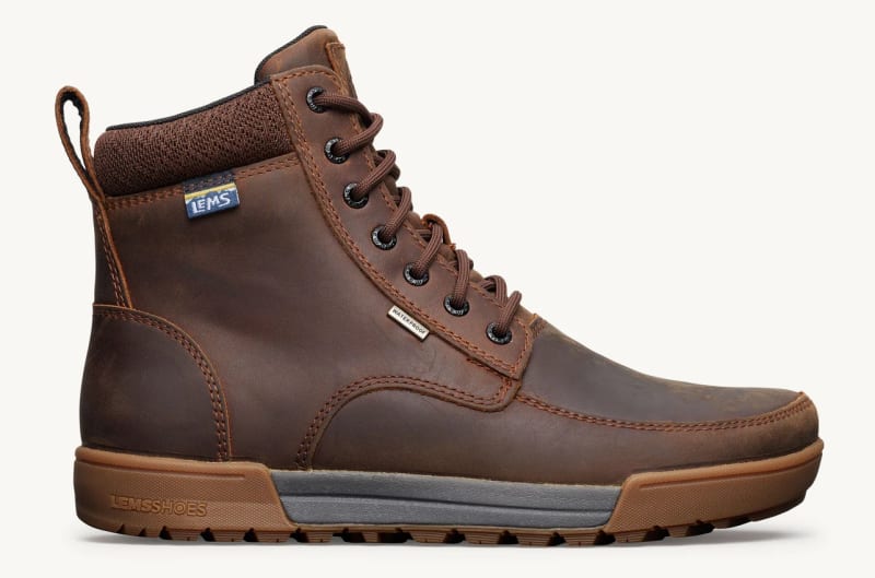 Lems Men's Boulder Summit Waterproof Boot (Rugged Bark) - LEMS-701