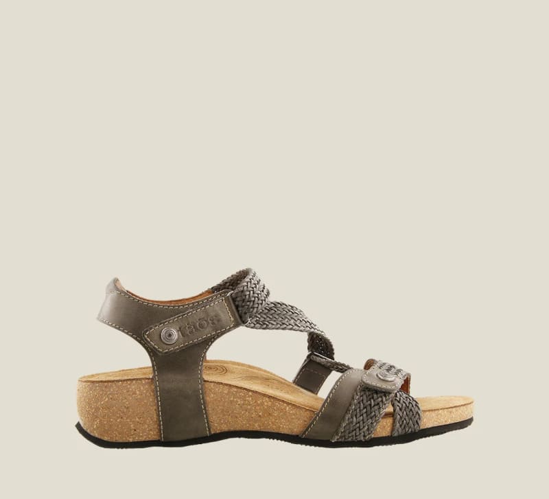 Taos Women's Trulie Sandal (Dark Grey) - TRU-16406-DGY