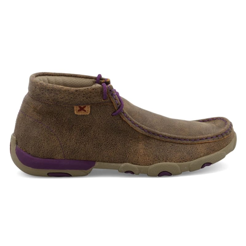 Twisted X Women's Chukka Driving Moc (Bomber/Purple) - WDM0015