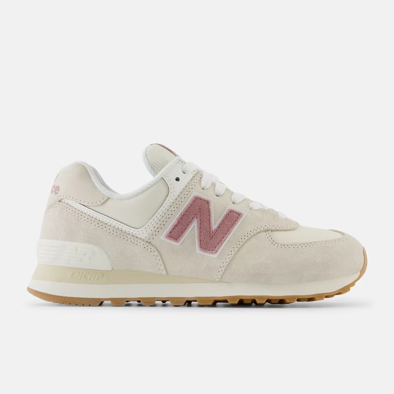 New Balance Women's 574 (Linen/Rosewood) - WL574QC2