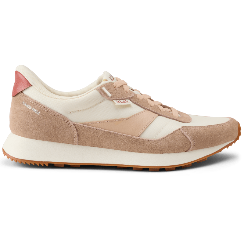 Kizik Women's Siena Slip-On Sneaker (Pristine/Warm Taupe) - WSIE-2606