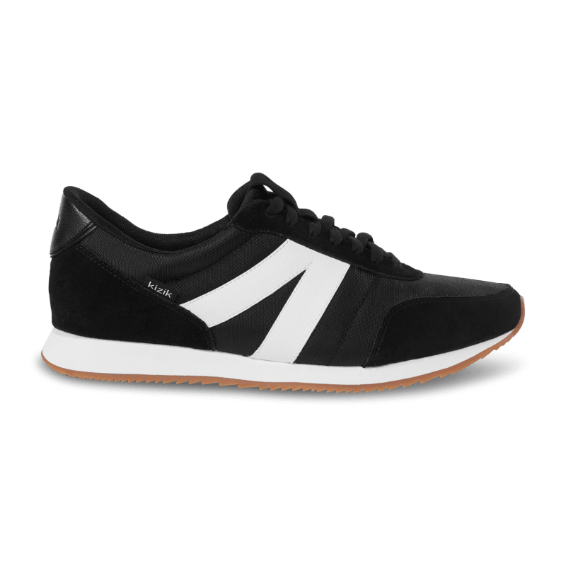 Kizik Men's Milan Slip-On Sneaker (Black/White)