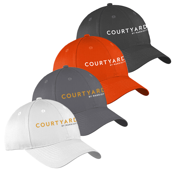 Brushed Cotton Twill Cap, Courtyard BY MARRIOTT 1223805 Brushed Cotton Twill Cap, Courtyard BY MARRIOTT 1223805