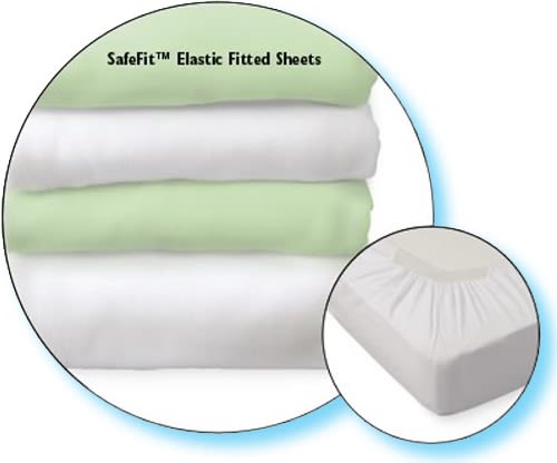 Foundations® SafeFit™ Elastic Fitted Safety Sheets, 515-FS-NF-XX-06