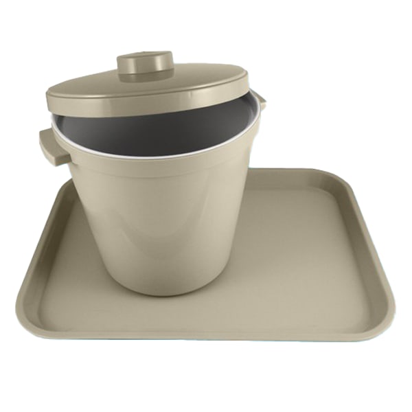 Specified HAPCO 3qt. Plastic Round Ice Bucket with Insulating Liner and Lid, Fairfield BY MARRIOTT 704-R1050