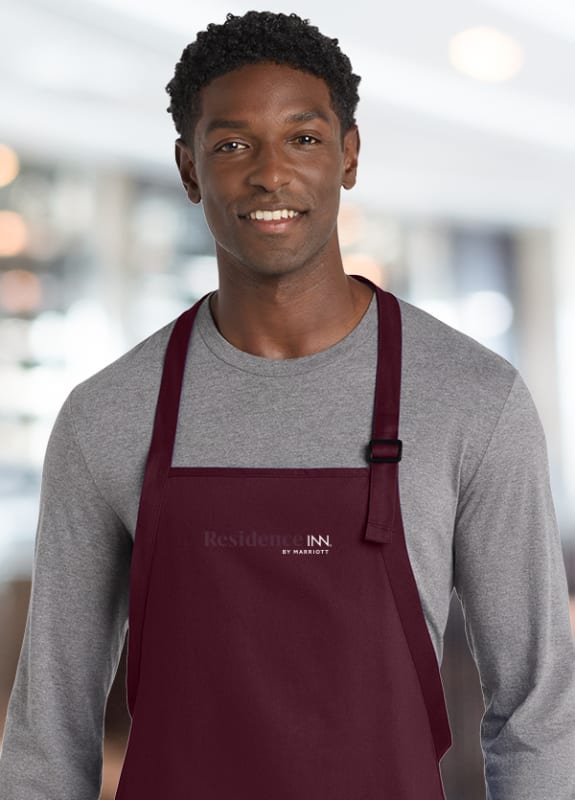 Residence Innby Marriott logoed Port Authority<sup>®</sup> Medium Length Apron with Pouch Pockets
