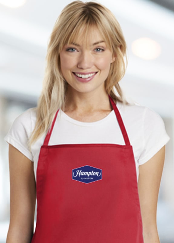 Port Authority™&nbsp; professional waste apron, durable 7.5 ounce, 65/35 poly/cotton twill for easy care.